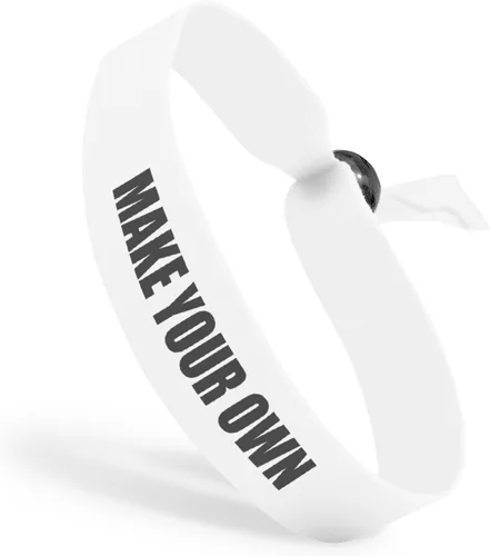Vista 27 de Pulseras de tela con cuentas ajustables reutilizables Totalmente personalizables Ideal para conciencia, promociones y eventos Disponible a