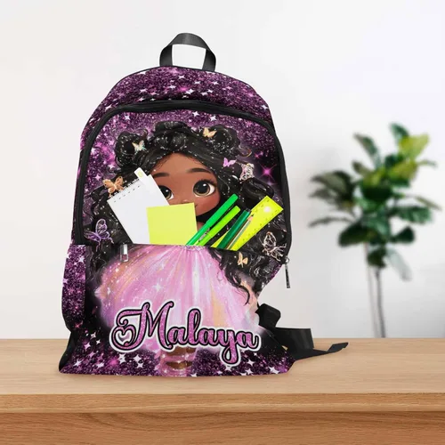 Vista 209 de Texto personalizado Elefante desgaste gafas mochila mochila mochila casual Daypack bolsa para mamá niñas, color86-4, Mochilas Daypack