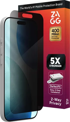 Vista 47 de ZAGG Glass Elite Protector de Pantalla para iPhone SE (3ª/2ª Gen), 8, 7, 6s, 6 – Máxima Protección contra Impactos y Arañazos, Vidrio