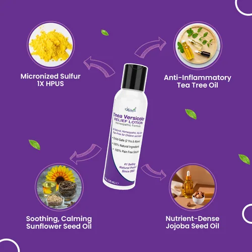 Vista 11 de Naturasil Tinea Versicolor Loción de tratamiento - Loción de azufre Max-Strength 10x para alivio antifúngico de acción rápida Alivia y restaura