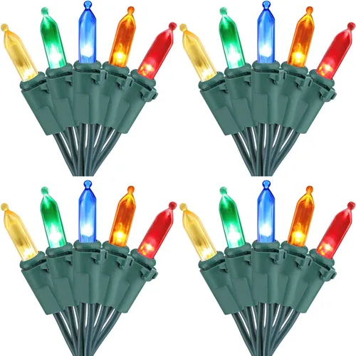 Vista 32 de Brizled Luces de Navidad, 33 pies, 100 LED Conectables de Extremo a Extremo, Mini Luces de Cadena de Navidad, 120V Certificadas UL, Blanco Frío, Luz