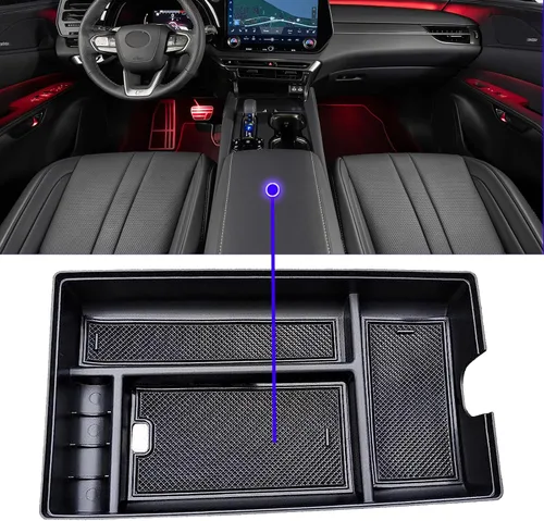 Vista 5 de Para Lexus RX 350 RX350 2024 2023 Accesorios Organizador de consola central 2023 Lexus RX350 para 2023 2024 Lexus RX350h Luxury/F Sport/Premium