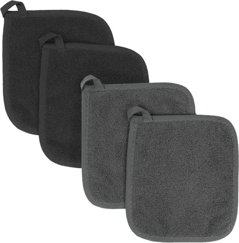 Vista 9 de RITZ Guante de olla y protector térmico de rizo: Resistente al calor sin igual, duradero 100% algodón – Diseñado ergonómicamente para un agarre