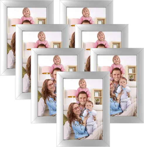 Vista 39 de Giftgarden - Juego de 7 marcos para fotos de 4 x 6 pulgadas, color negro, marcos para fotos de 4 x 6 pulgadas para pared o mesa