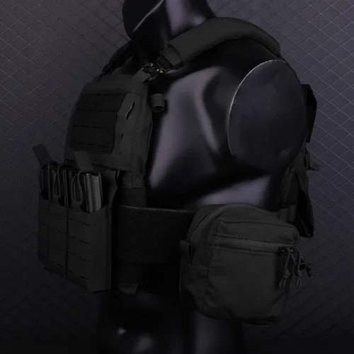 Vista 7 de Bolsa Gp, Bolsas de Administración de Propósito General, Pequeña Bolsa Utilitaria EDC para Cinturón Táctico y Chaleco Molle como Bolsa de BK