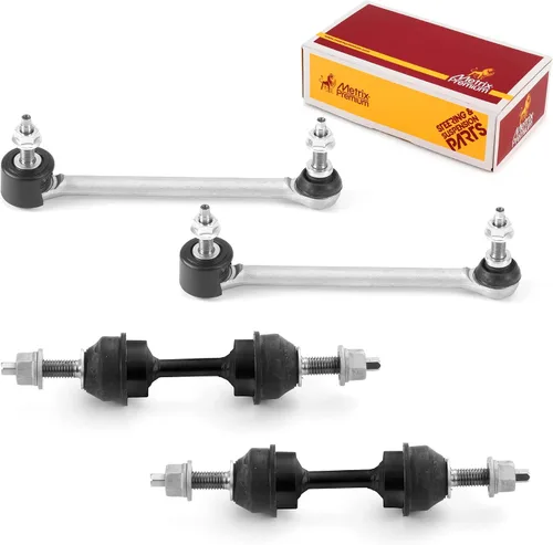 Vista 75 de Metrix Premium Chassis Parts - Kit de 4 piezas de barra estabilizadora delantera y trasera con enlace de extremo de barra estabilizadora para Ford