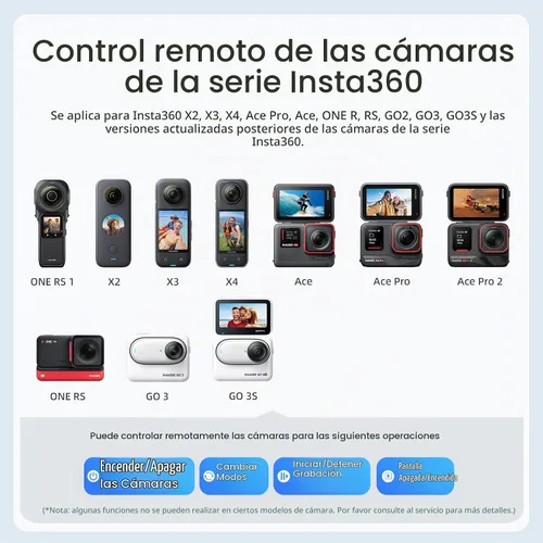 Vista 5 de Control remoto Selfie Stick recargable impermeable 39.4 in estirable compatible con cámara de acción Insta360/Gopro y iOS Android Smartphone