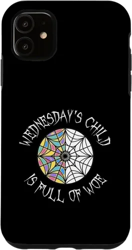 Vista 8 de Wednesday's Child Full of Woe - Carcasa redonda para iPhone 16