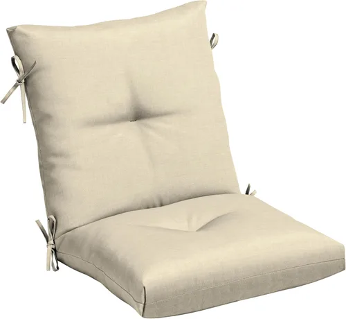 Vista 11 de Arden Selections Cojín de Silla de Comedor Exterior de Felpa Moderna con Mechones y Relleno Blowfill, 21 x 40 pulgadas, Repelente al Agua