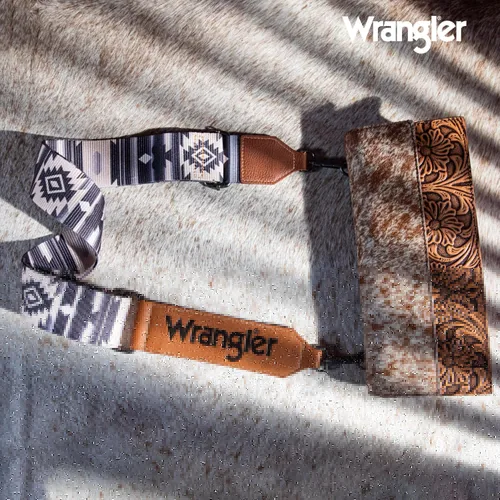 Vista 5 de Wrangler Strap Western Purse Straps Replacement Crossbody Handbag Adjustable Aztec Wide Guitar Strap