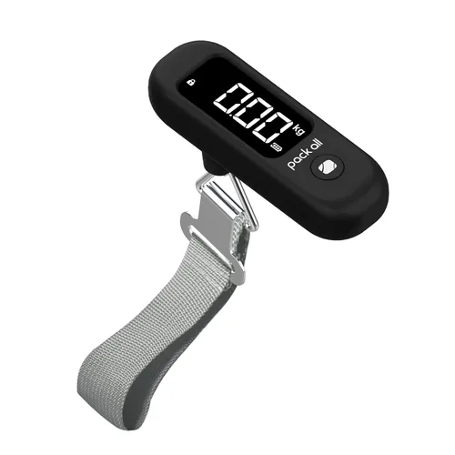 Vista 14 de pack all Báscula de equipaje de 110 libras, báscula digital de equipaje de mano, báscula de peso para maleta de viaje con pantalla LCD, batería