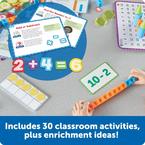 Vista 3 de Learning Resources Skill Builders Matemáticas para Jardín de Infantes en Grupo Pequeño, Elementos Manipulativos de Matemáticas, Actividades STEM