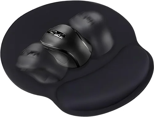 Vista 2 de TONOS Alfombrilla de mouse ergonómica, cómoda alfombrilla de mouse para computadora con soporte de reposamuñecas de espuma viscoelástica.