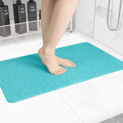 Vista 18 de Hargiis - Tapete antideslizante de secado rápido para tina y ducha, tapete exfoliante para pies, para baño, cocina u hotel, beige, 24 x 16 pulgadas