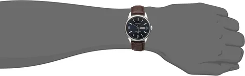 Vista 2 de Armitron, reloj de pulsera 205048 de piel de cocodrilo con carátula para ajuste de día y fecha para hombre.