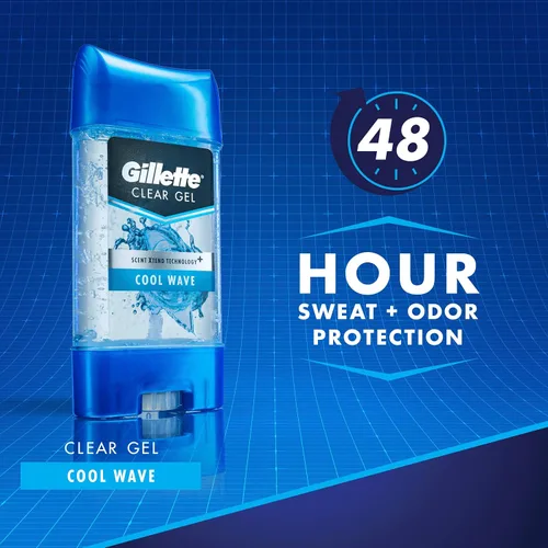Vista 3 de Gillette Endurance Antitranspirante/desodorante, gel transparente Cool Wave, 3.8 onzas (paquete de 2), el embalaje puede variar