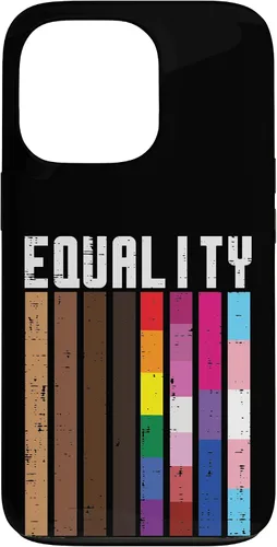 Vista 10 de Igualdad Negro LGBT Pride Rainbow Lesbian Gay Bi Trans - Funda de regalo para iPhone 17