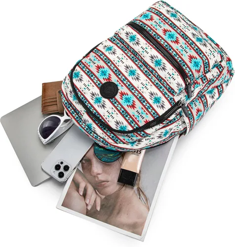 Vista 4 de Montana West - Mochila para mujeres, bolso de viaje occidental, mochila casual, mochila de día para portátil, universidad, Mediana