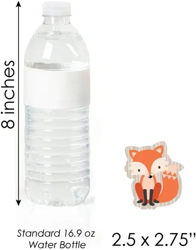 Vista 4 de Big Dot of Happiness Fox - Recortes para baby shower o fiesta de cumpleaños, 24