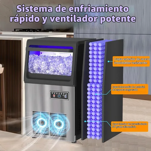 Vista 6 de Máquina de hielo masticable suave de la pelotilla del fabricante 80LB/24H