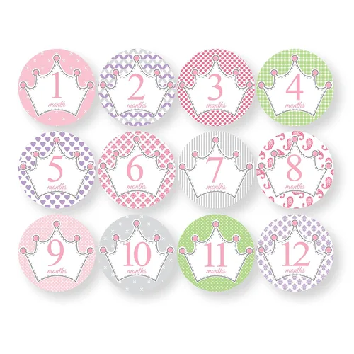 Vista 8 de New Child to Cherish Baby - Calcomanías para hitos mensuales, color azul
