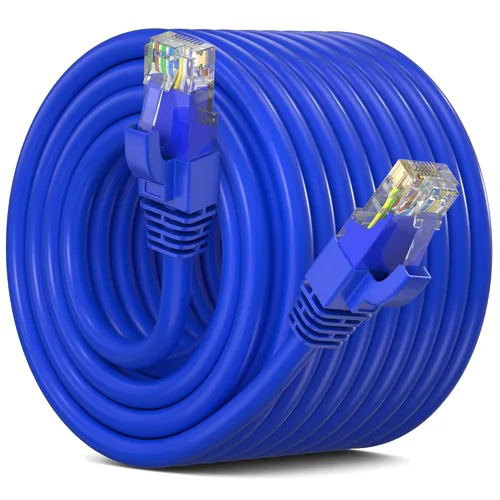 Vista 44 de Maximm Cable Ethernet Cat 6, cable de red y conexión de alta velocidad de 10 pies, UTP, 10 Gbps, cable Ethernet de 550 MHz, color naranja