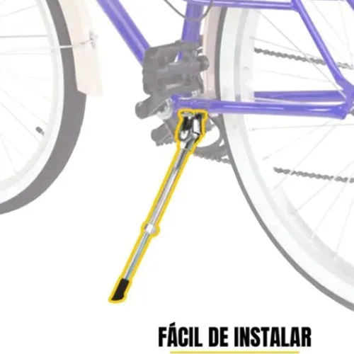 Vista 3 de BORDSTRACT Soporte de bicicleta ajustable, soporte lateral de bicicleta trasera de aleación de aluminio, soporte de estacionamiento ligero