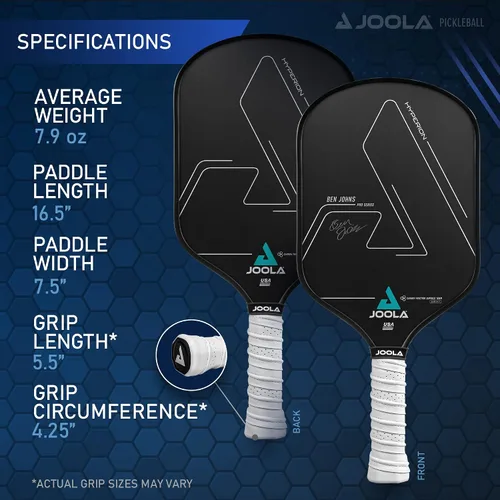 Vista 5 de JOOLA Professional Pickleball Paddles – Raw Carbon Fiber Surface – Built for Spin, Speed & Control – Hyperion, Solaire, Perseus & Scorpeus – Swift &