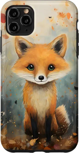 Vista 13 de Cute Fox Fall Woodland Forest Autumn Leaves Case for iPhone 17
