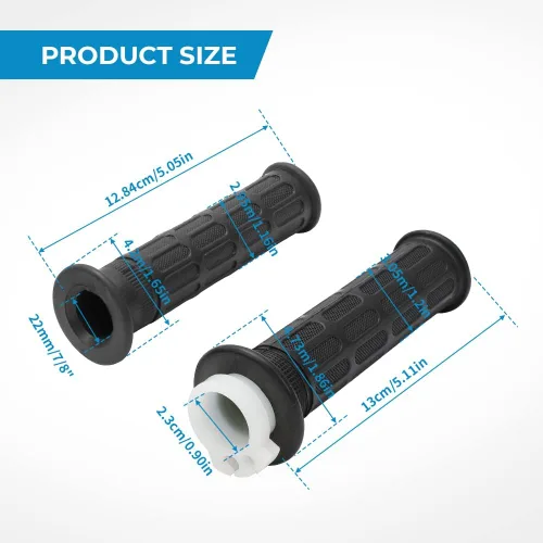 Vista 3 de Tubo de manguito de acelerador de agarre giratorio para manillar de 7/8 pulgadas para Honda CB350 CB 360 450 500 550 650 750 GL1000, 0.866 in agarre
