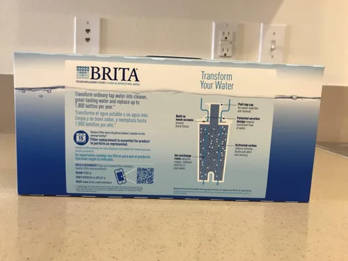 Vista 2 de Filtro de recambio para jarra de agua Brita, Estándar, Blanco