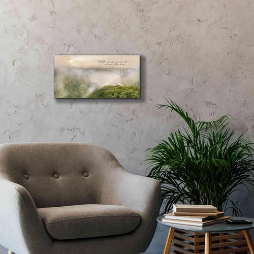 Vista 9 de Epic Graffiti 'Faith is the Bridge' de Lori Deiter, lienzo decorativo para pared, 24 x 12 pulgadas