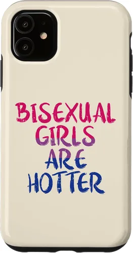 Vista 5 de Funda de regalo para iPhone 14 Pro Bisexual Girls Are Hotter Bi Pride Flag LGBTQ