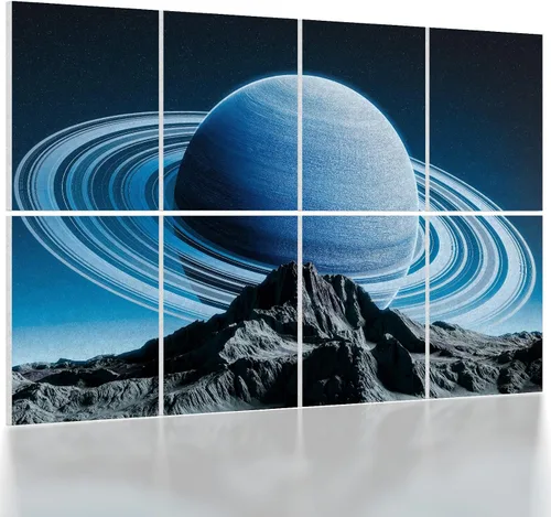 Vista 10 de UMIACOUSTICS Paquete de 6 paneles acústicos de pared, 47.2 x 23.6 pulgadas, panel de sonido decorativo para tratamiento de reverberación de eco