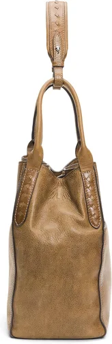 Vista 3 de Frye Hobo de cuero con cremallera de caña Naranja