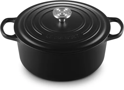 Vista 59 de Le Creuset Horno holandés redondo Signature de hierro fundido esmaltado, 4.5 cuartos de galón., Artichaut
