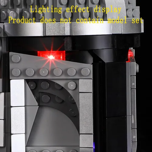 Vista 7 de GEAMENT Kit de luz LED compatible con el casco LEGO The Mandalorian, juego de iluminación para modelo de construcción 75328