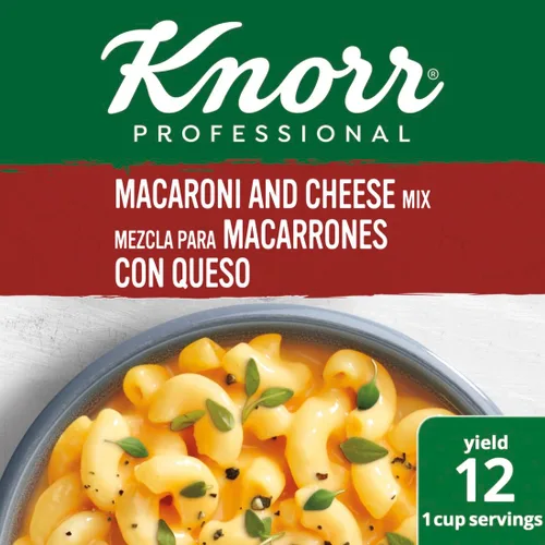 Vista 2 de Knorr Professional Sopa del Día Macarrones con Queso Mezcla Vegetariana, 0 g de grasas trans por porción, Solo Agregue Agua, 1 unidad (Paquete de 4)