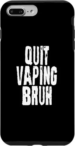 Vista 9 de iPhone 14 Quit Vaping Bruh Funny Anti Vaping Anti Vape Concientización Caso