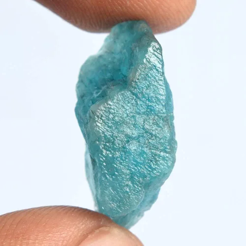 Vista 2 de GEMHUB Increíble piedra de cristal curativo de aguamarina azul cielo crudo de calidad AAA++ de 21.50 quilates, Gema, Brasil - Aguamarina