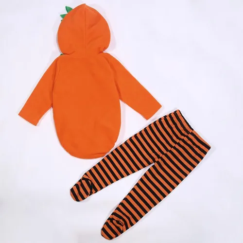 Vista 7 de Calabaza bebé unisex para niños pequeños y bebés, para Halloween Negro