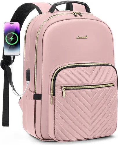 Vista 16 de LOVEVOOK Laptop Backpack for Women,Quilted Work Travel College Laptop Bag