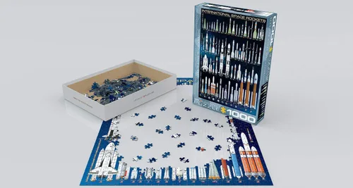 Vista 3 de EuroGraphics Rompecabezas de cohetes espaciales internacionales (1000 piezas) (6000-1015)