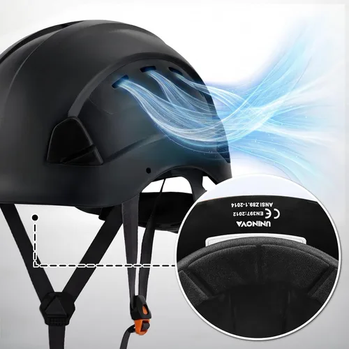 Vista 4 de Hard Hat, OSHA Approved Safety Helmet, Cascos De Construccion, Vented Hardhat, 6 Point Suspension Adjustable Ratchet,Construction Forestry Aborist