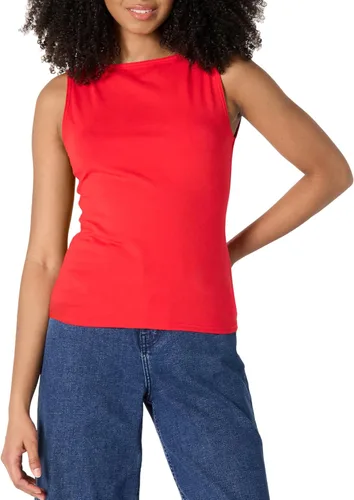 Vista 9 de Amazon Essentials Camiseta sin mangas de algodón ajustada para mujer Blanco
