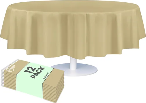 Vista 28 de Mantel de plástico de alta calidad - 54 in. x 108 pulgadas. Grandipity - Mantel rectangular (6 y 12 unidades), Agua (Aqua)
