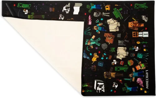 Vista 3 de Minecraft Mob - Alfombra de área estampada Tapete de interior, alfombras decorativas para sala de estar y dormitorio, decoración del hogar
