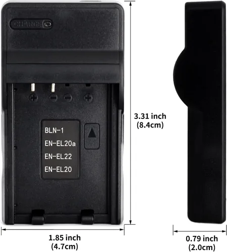 Vista 3 de Norifon EN-EL20 Cargador USB para Nikon 1 AW1, 1 J1, 1 J2, 1 J3, 1 J4