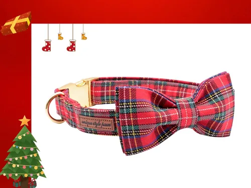 Vista 10 de Unique style paws - Collar para perros con corbatín, collar ajustable para perros y gatos, pequeño, mediano y grande