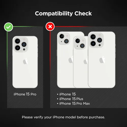 Vista 6 de ENCASED Funda con lazo para los dedos, diseñada para iPhone 15 Pro (2023), funda transparente con correa de mano brillante con soporte de silicona